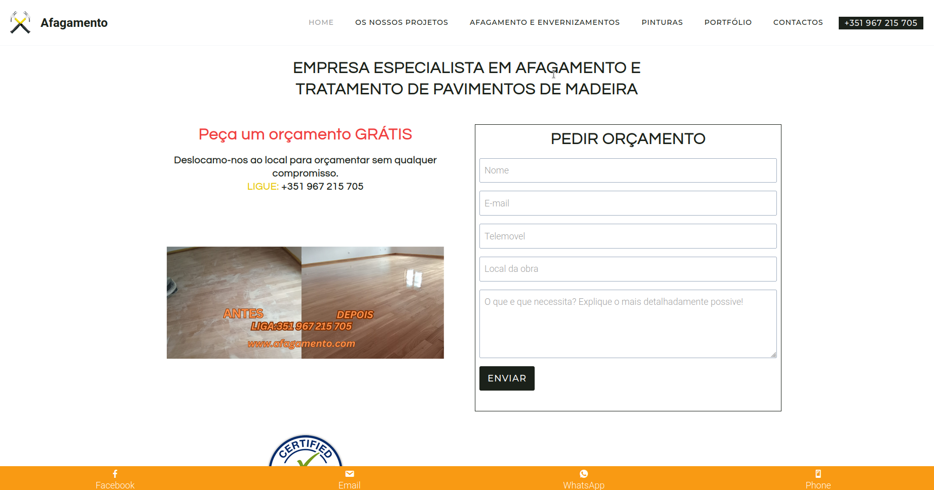 Изработен сайт Afagamento.com - Saitmax